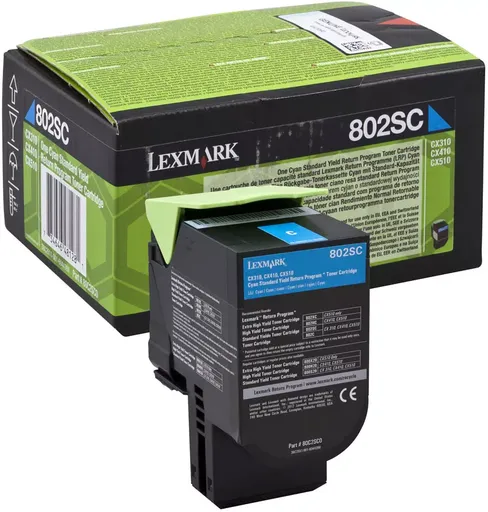 Lexmark 80C2SC0 azúrový (cyan) originálny toner