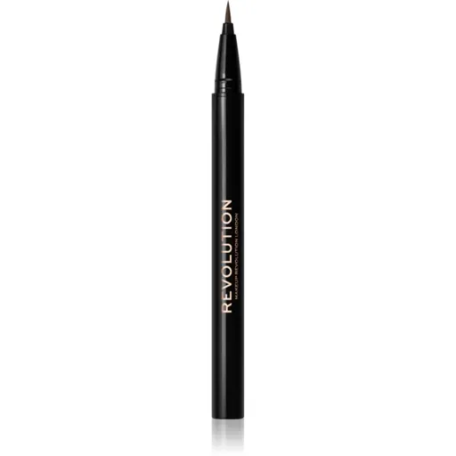 Makeup Revolution Hair Stroke Brow Pen fix na obočie odtieň Dark Brown 0.5 ml
