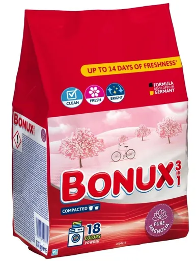 BONUX PURE MAGNOLIA - Prací prášok s vôňou magnólie 0,4 kg