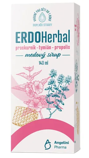 ERDOHerbal medový sirup 140 ml