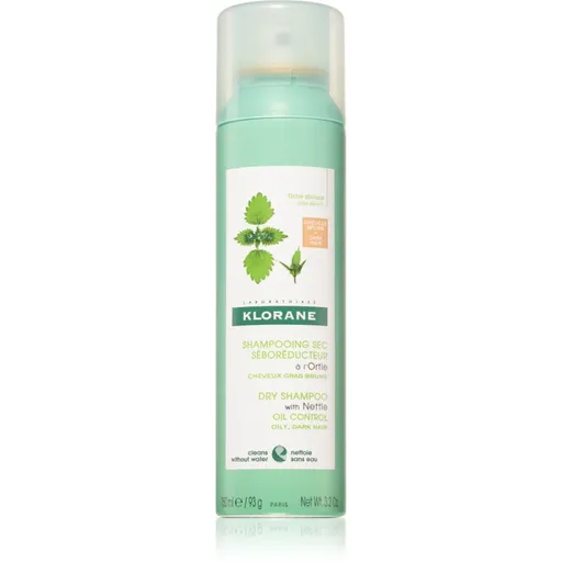 Klorane Nettle suchý šampón pre mastné tmavé vlasy 150 ml