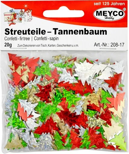 MEYCO - Vianočné stromčeky (konfety)