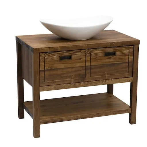 Kúpeľňová skrinka pod umývadlo Naturel Country 90x72,5x51 cm palisander COUNTRY90ZBUMPA