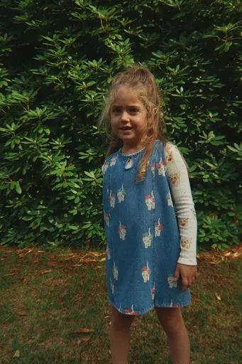 Dievčenské bavlnené šaty Konges Sløjd MAGOT DRESS GOTS