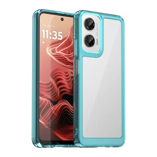 CRYSTAL Ochranný kryt pre Motorola Moto G35 5G tyrkysový
