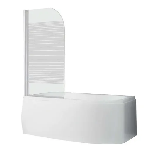 Roth Screen vanová zástěna 130x75 cm bílá 4000222