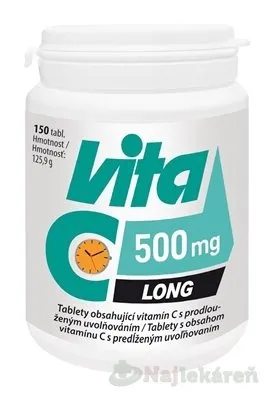 Vitabalans Vita C Long 500 mg 150 tabliet