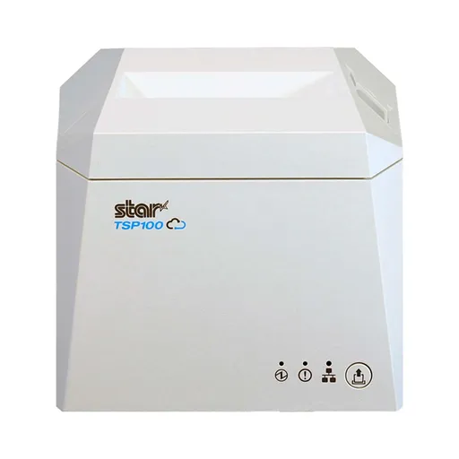 Star TSP143IV X4 39473790, pokladničná tlačiareň, CloudPRNT, 8 dots/mm (203 dpi), cutter, USB, USB-C, BT, Ethernet, Wi-Fi, white