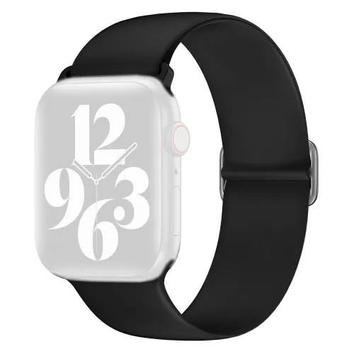 ELASTIC Remienok Apple Watch Ultra 1 / 2 / 3 (49mm) / 9 / 8 / 7 (45mm) / 6 / SE / 5 / 4 (44mm) / 3 / 2 / 1 (42mm) čierny