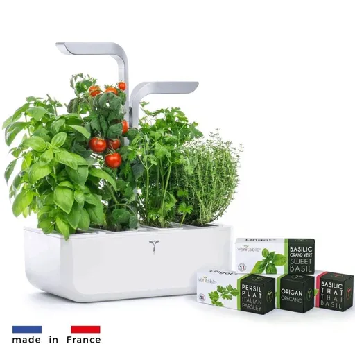 Véritable SMART - Automatický kvetináč s reguláciou osvetlenia, biela