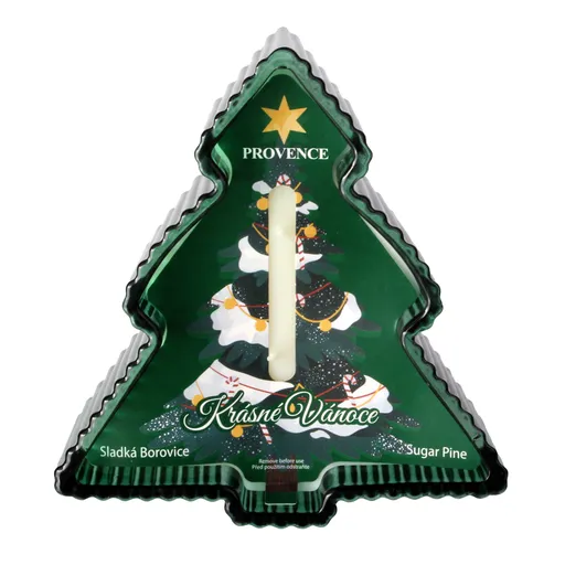 Provence Vonná sviečka v skle PROVENCIA 10 hodín stromček