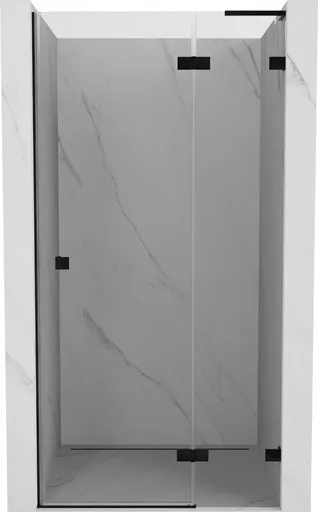 MEXEN/S - Lunar L sprchové dvere krídlové pravé 90, transparent, čierna 834L-090-000-70-00-P