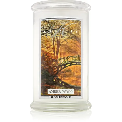 Kringle Candle Amber Wood vonná sviečka 624 g