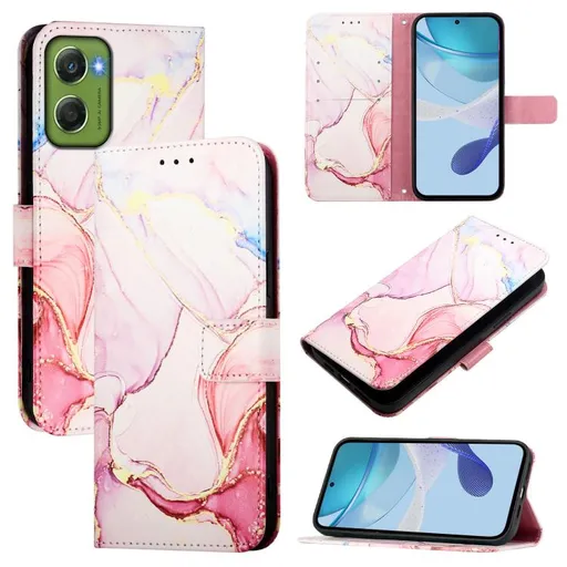 ART MARBLE Peňaženkový kryt pre Motorola Moto G06 / G06 Power ROSE GOLD
