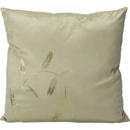 Vankúšik Leaves béžová, 45 x 45 cm
