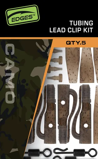 Fox závesky edges tubing leadclip kit 5 ks - camo