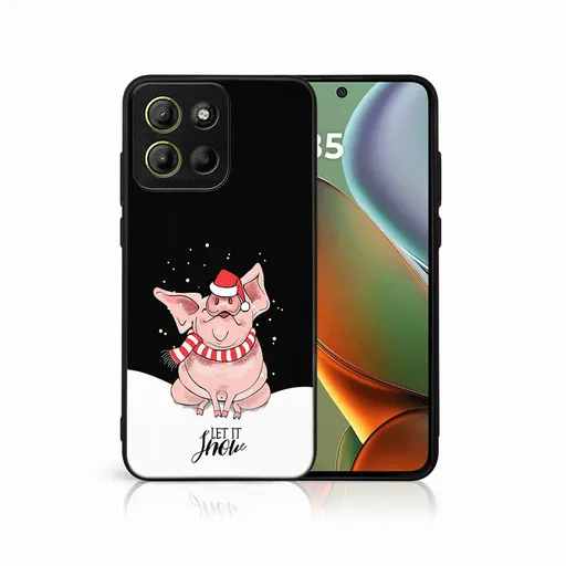 MY ART Kryt s vianočným dizajnom Motorola Moto G15 / Moto G15 Power LET IT SNOW (075)