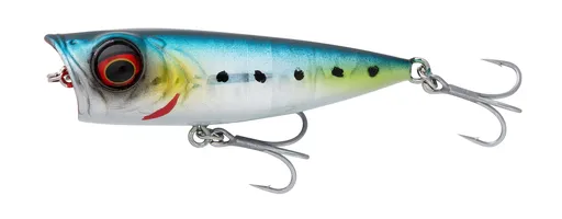 Savage gear wobler micro popper sardine holo - 5,5 cm 5,4 g