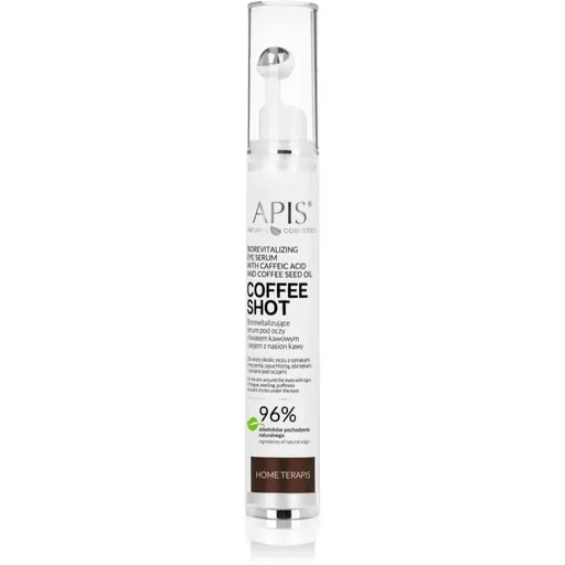 Apis Natural Cosmetics Coffee Shot rozjasňujúce očné sérum s výťažkami z kávy 10 ml