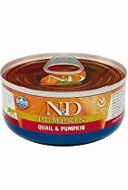 N&D CAT PUMPKIN Adult Quail & Pumpkin 70g 1 + 1 Zadarmo