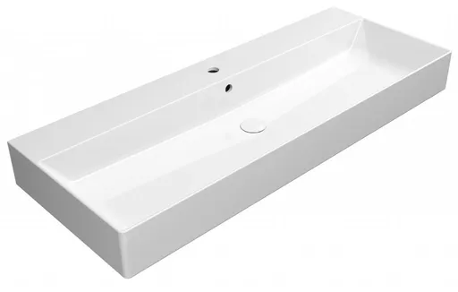GSI - KUBE X keramické umývadlo 120x47cm, biela ExtraGlaze 9424111