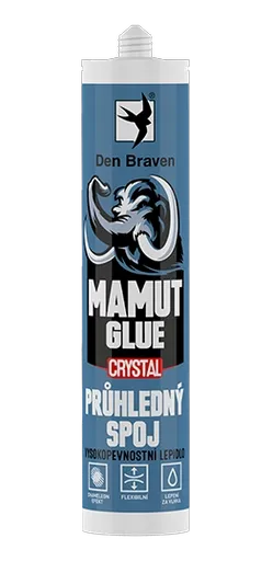 MAMUT CRYSTAL - Lepidlo pre transparentné spoje transparentná 290 ml