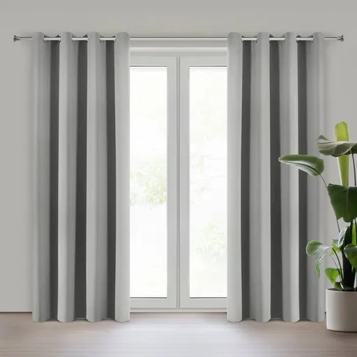 ArtFir Zatemňovací záves LOGAN K | sivá 135 x 250 cm