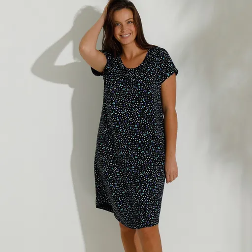 Nočná košeľa s potlačou sŕdc