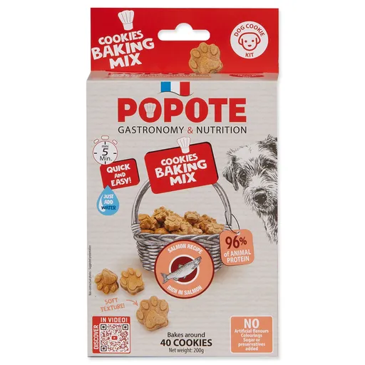 Popote Zmes na pečenie losos pre psov 200 g