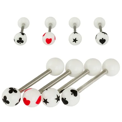 Piercing do jazyka - kartové symboly - Symbol: Hviezda