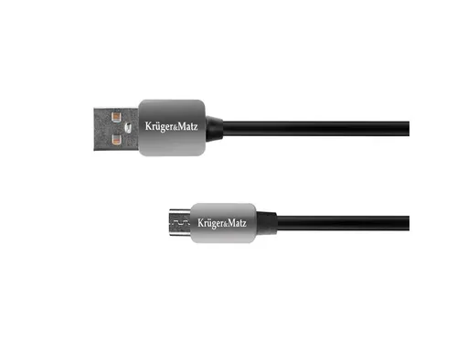Kábel KRUGER & MATZ KM0324 USB/micro USB 1m Black
