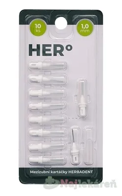 HERBADENT HERo ELECTRA Medzizubná kefka 1,0 mm 10 ks
