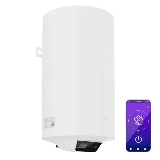Klarstein ENDURAHEAT SMART 50, bojler, 50 litrov, 75°C. 1500 W, 3 veľkosti biely