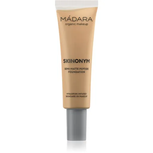 MÁDARA Skinonym Semi-Matte Peptide dlhotrvajúci make-up s peptidmi odtieň Golden Sand 50 30 ml