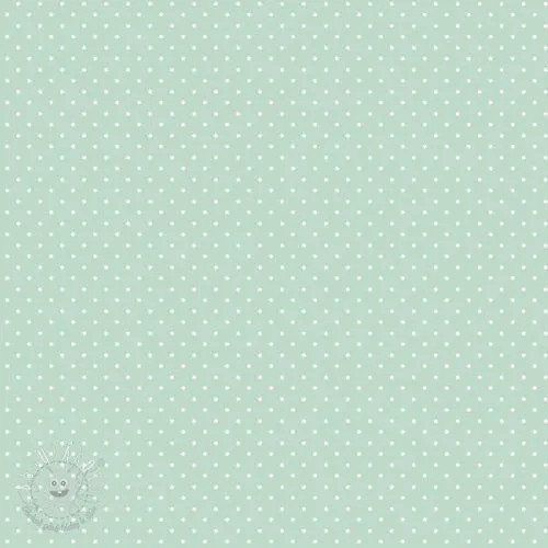 Bavlnená látka Petit dots mint