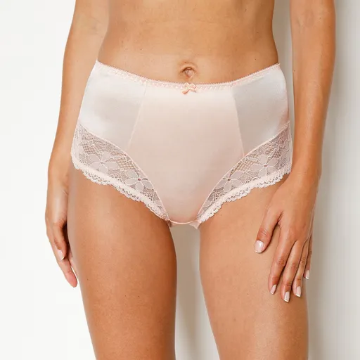 Sťahujúce vysoké nohavičky zo saténu a čipky