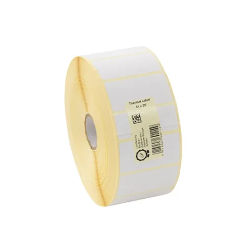 Brother LDE1E026051127P, 51mm x 26mm, originálny biele papierové štítky, 3000 etiket