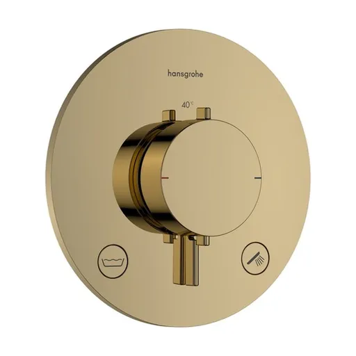 Hansgrohe Ecostat Comfort S sprchová a vaňová batéria bez podomietkového telesa leštený vzhľad zlata 33718990