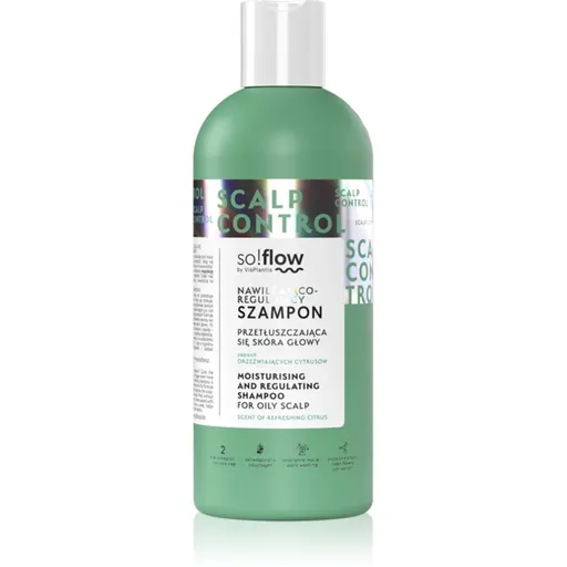 so!flow Oily Scalp Moisturizing and Regulating Shampoo hydratačný šampón pre mastnú pokožku hlavy 400 ml