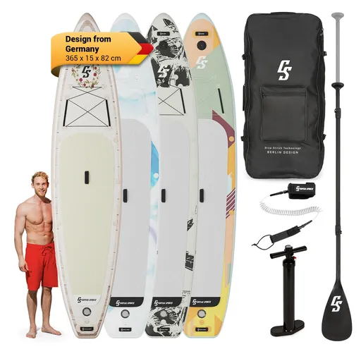 Capital Sports Kipu Allrounder 365, nafukovací Paddelboard, SUP board Set, cruiser