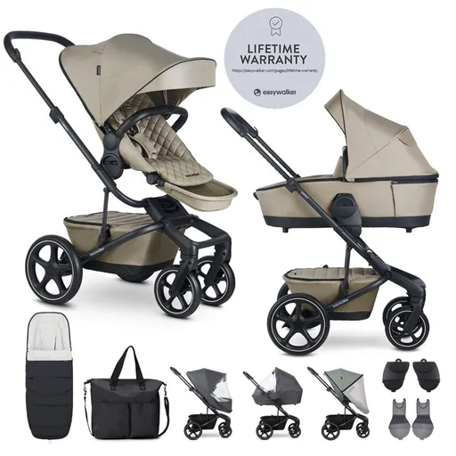 EASYWALKER Kočík kombinovaný Harvey⁵ Premium Pearl Taupe XXL RWS