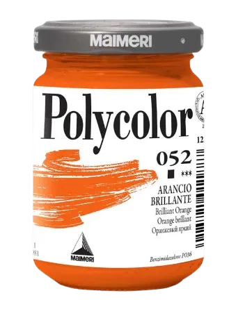 MAIMERI POLYCOLOR - Jemné vinylové farby 052 - brilliant orange, 140 ml