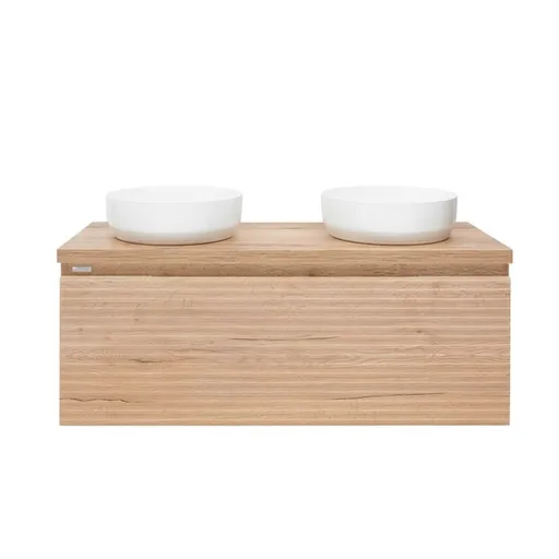 Kúpeľňová skrinka pod umývadlo Naturel Savona 118x43x44, 8 cm dub halifax mat SAVONA120DHD