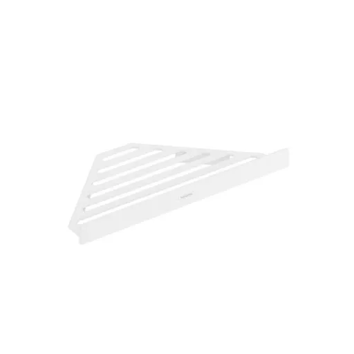 Hansgrohe AddStoris rohová polička vo farbe matná biela 41741700