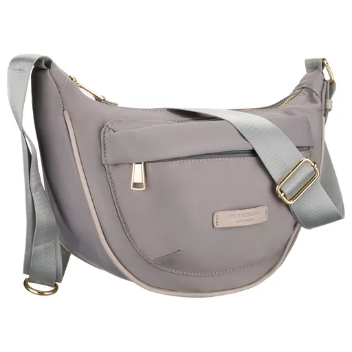Dámska šedá nylonová listová kabelka Peterson – mestská elegancia na každý deň