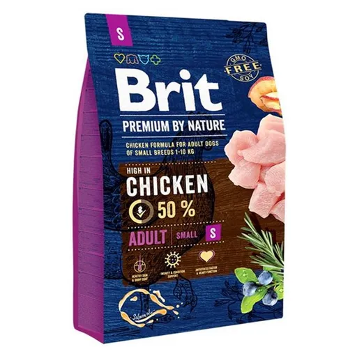 BRIT Premium by Nature Adult S granule pre psov 1 ks, Hmotnosť balenia: 3 kg