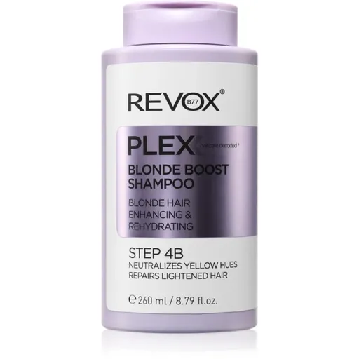 Revox B77 Plex Blonde Boost Shampoo. Step 4B šampón neutralizujúci žlté tóny pre blond vlasy 260 ml