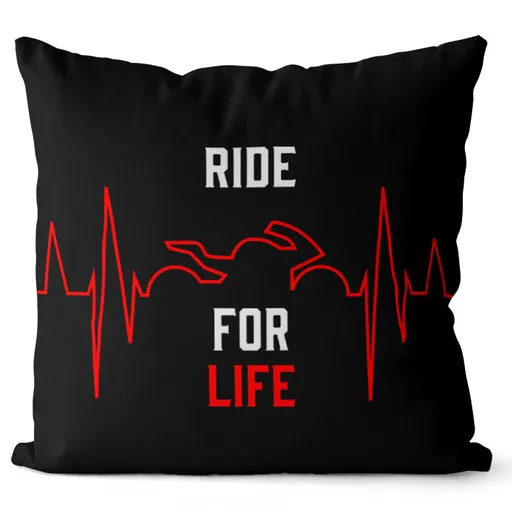 Vankúš Ride for life (Veľkosť: 55 x 55 cm)