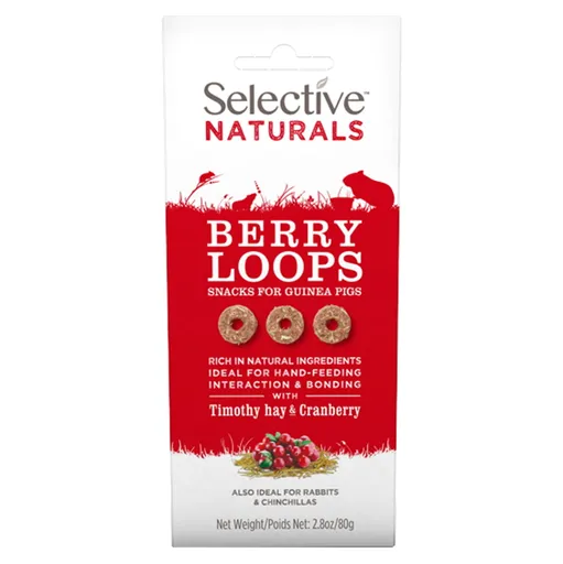 SUPREME Selective Naturals snack berry loops s bojínkom a brusnicami 80 g