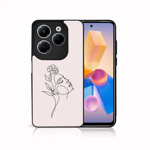 MY ART Ochranný kryt pre Infinix Hot 40 / Hot 40 Pro ROSE GIRL (198)